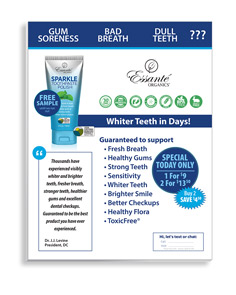 Tear Pad: Sparkle Toothpaste