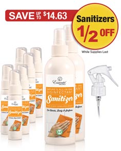 Sale: BOGO 1/2 OFF Lg & Sm Sanitizers + FREE Trigger Sprayer