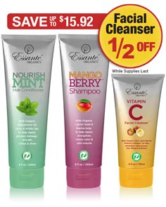 Sale: Shampoo & Conditioner Buy Both Get Vitamin C Cleanser 1/2 OFF 