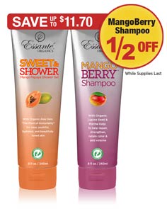 Sale: Shower Gel Buy 1 Get MangoBerry Shampoo 1/2 OFF