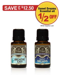 Sale: Breathe Easy Buy 1 Get Sweet Dreams 1/2 OFF
