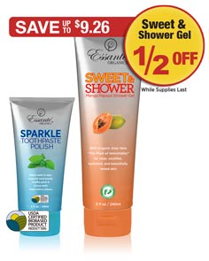 Sale: Sparkle Toothpaste Buy 1 Get Shower Gel 1/2 OFF