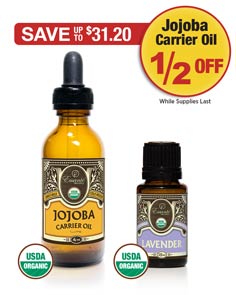 Sale: Lavender Oil Buy 1 Get Jojoba Carrier Oil 1/2 OFF
