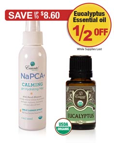 Sale: NaPCA 4oz Buy 1 Get Eucalyptus Oil 1/2 OFF 