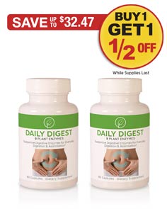Sale: BOGO 1/2 OFF Daily Digest Enzymes