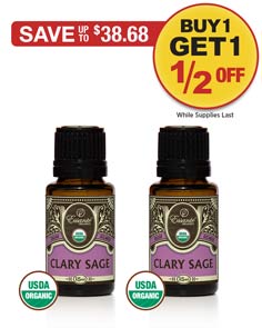 Sale: BOGO 1/2 OFF Clary Sage Essential Oil