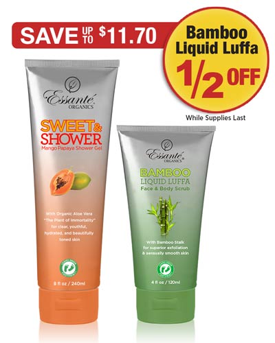 Sale: Buy Sweet & Shower Gel Get Bamboo Luffa 1/2 OFF 