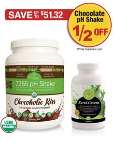 Sale: Buy Earth Greens Capsules Get Chocolate Shake 1/2 OFF