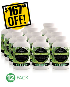 X12 DISCOUNT: 12 Earth Greens Capsules $174 OFF